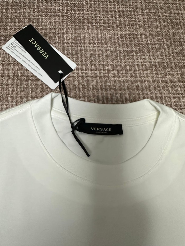 Golden Circle Greca Medusa Embroidery Versace Letter Matching Couple T-shirt 2 colors 29119620
