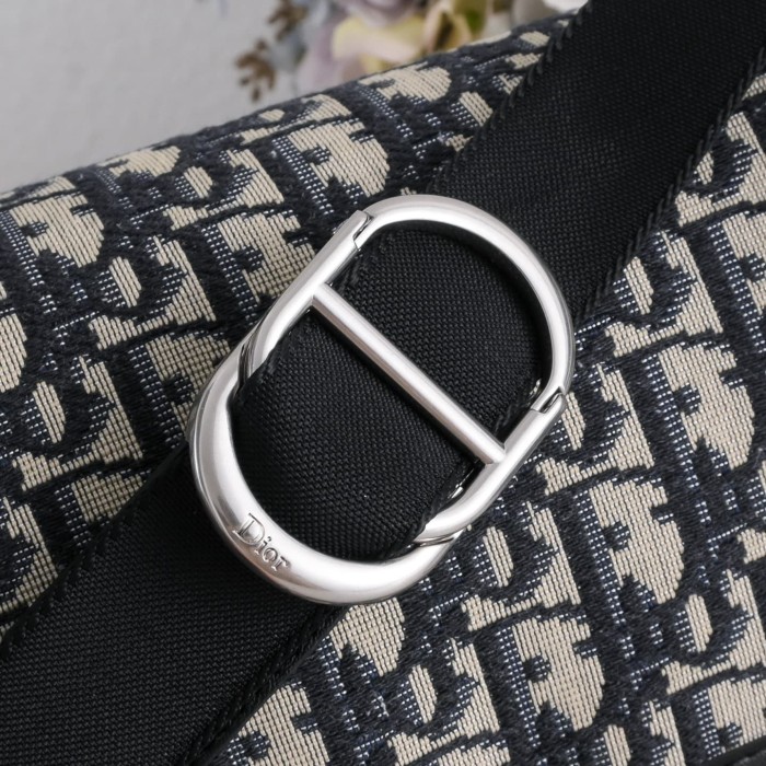 Men's Oblique Jacquard Flap Messenger Crossbody Bag 3 colors 29119191