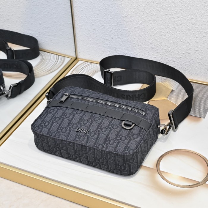 Luxury Monogram Sling Bag - Black Jacquard Crossbody for Men 2 colors 29119176