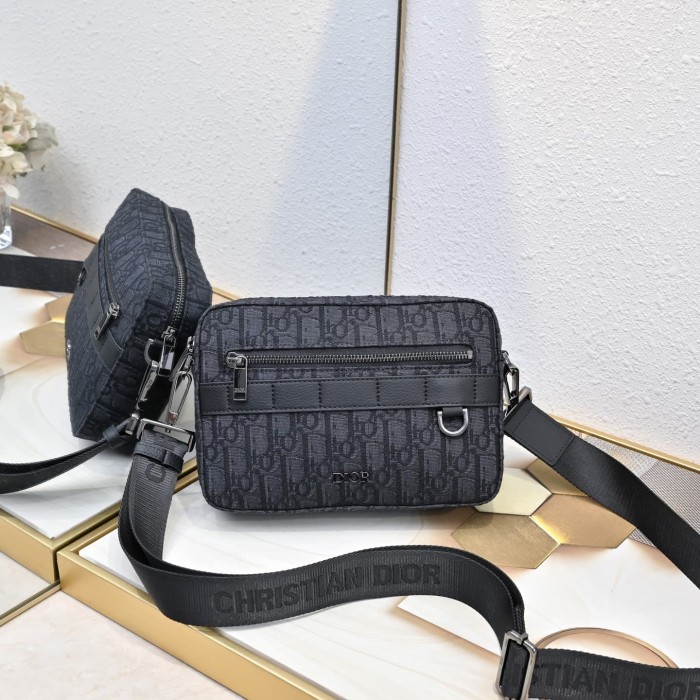 Luxury Monogram Sling Bag - Black Jacquard Crossbody for Men 2 colors 29119176