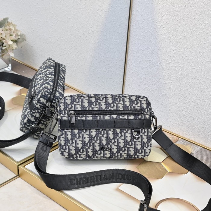 Luxury Monogram Sling Bag - Black Jacquard Crossbody for Men 2 colors 29119176