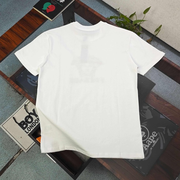 Stitched Medusa Logo Embroidery Casual Matching Couple T-shirt 2 colors 29119369