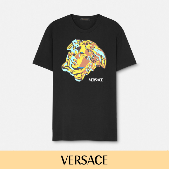 Pop Art Bold Contrast Color Block Medusa Portrait Graphic Unisex T-shirt 2 colors 29140145
