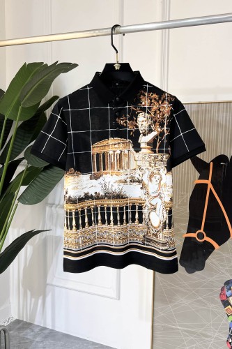 1:1 quality versionWhite Grid Background Ancient Greek Temple Sculpture Cherub All Over Print Polo Shirt 29143796