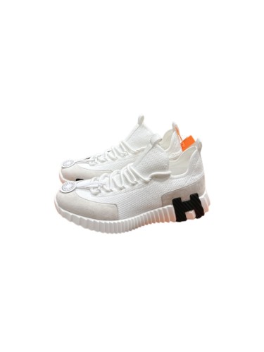 [plus-size shoes]Bouncing Black & White Genuine Nubuck Leather Couple Style Breathable Sneakers 2 colors 29085307