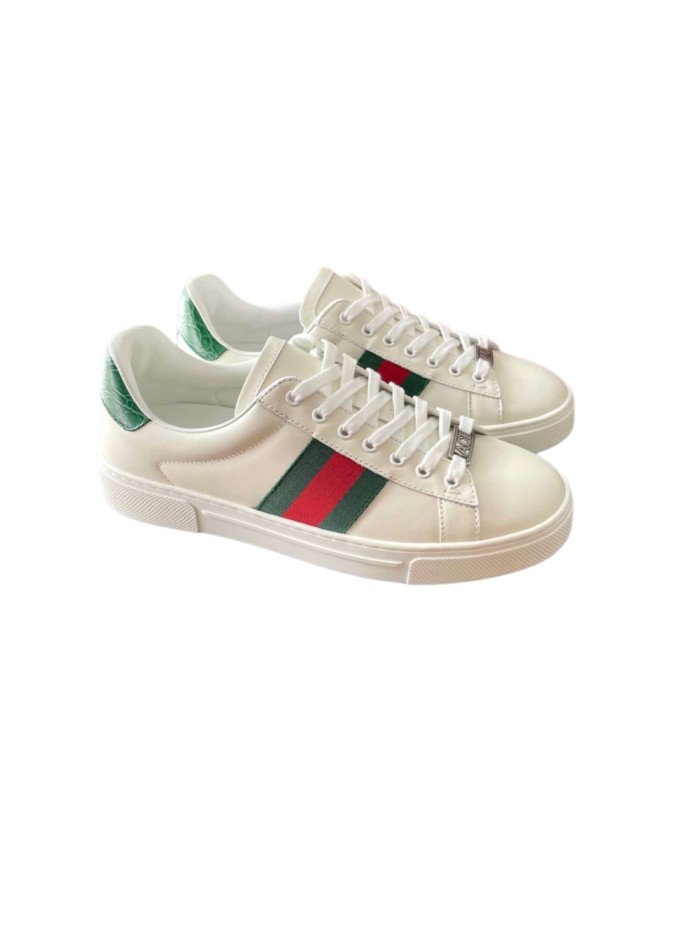 1:1 quality version G Ace Series Metal Logo Plaque & Side Web Stripe Sneakers 11 colors 29107535