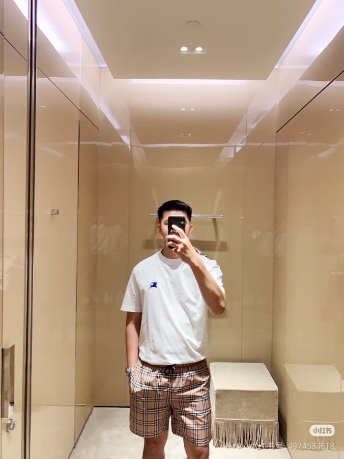1:1 quality version Classic Plaid Drawstring Casual Shorts 29105480