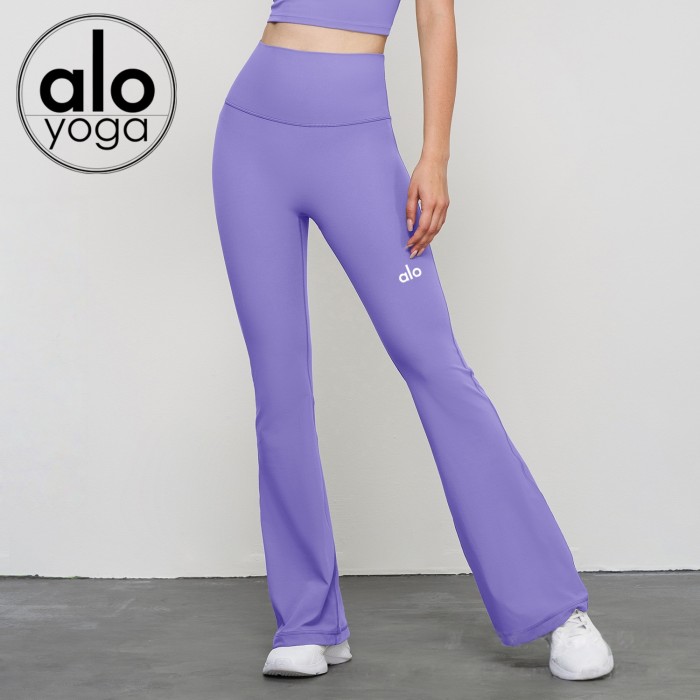 Workout High Waist Butt Lifting Naked Feel Fitted Yoga Flared Pants 10 colors 29201424