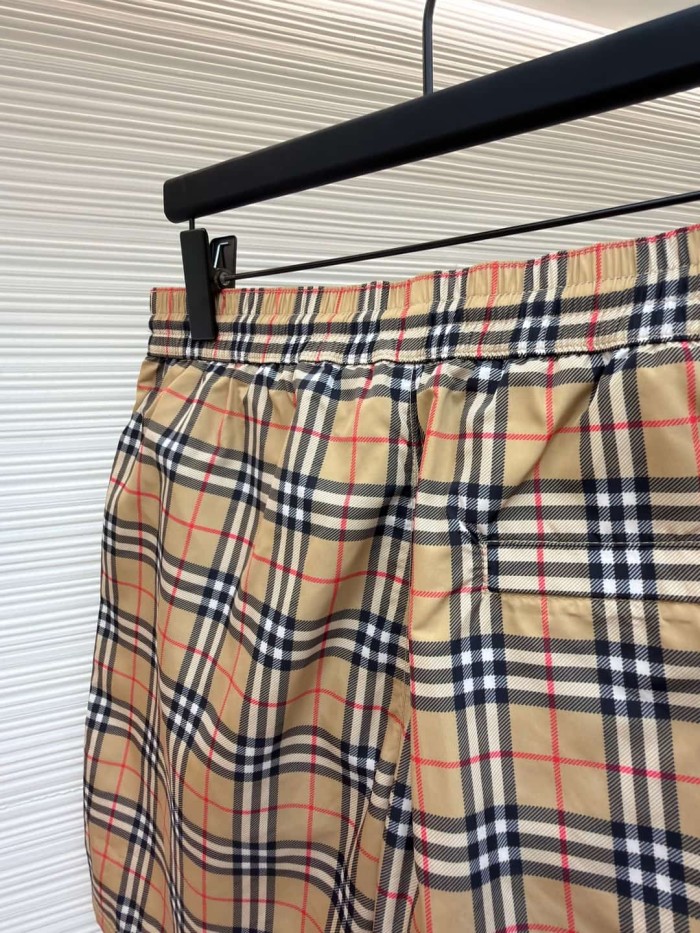 1:1 quality version Classic Plaid Drawstring Casual Shorts 29105480