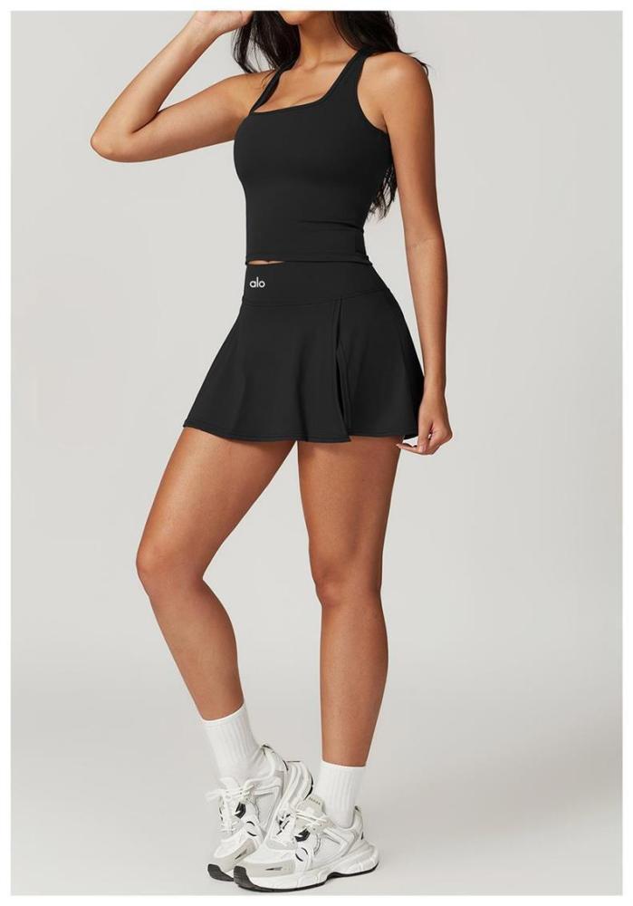 Tank Top A-Line One-Piece Tennis Skort Yoga Set 5 colors 29201418