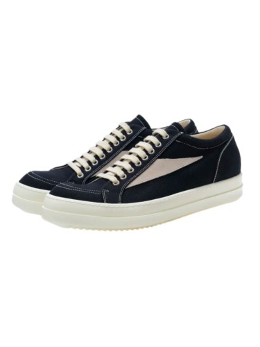 1:1 quality version Two tone diagonal triangle felt flat shoes 2 colors