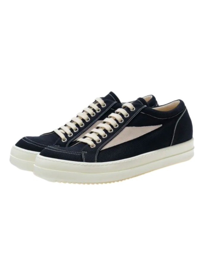 1:1 quality version Two tone diagonal triangle felt flat shoes 2 colors