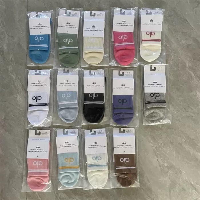 Pilates Yoga Mesh Sweat-Wicking Breathable Mid-Calf & Knee High Socks 28 colors 29201428