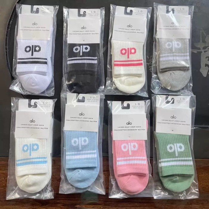 Pilates Yoga Mesh Sweat-Wicking Breathable Mid-Calf & Knee High Socks 28 colors 29201428