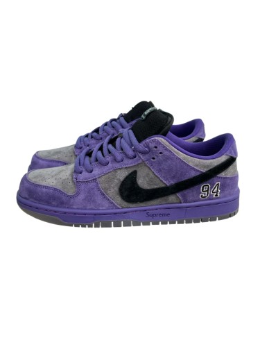 1:1 quality version Supreme x Nike SB Dunk Low Black-Gray-Purple 28442911