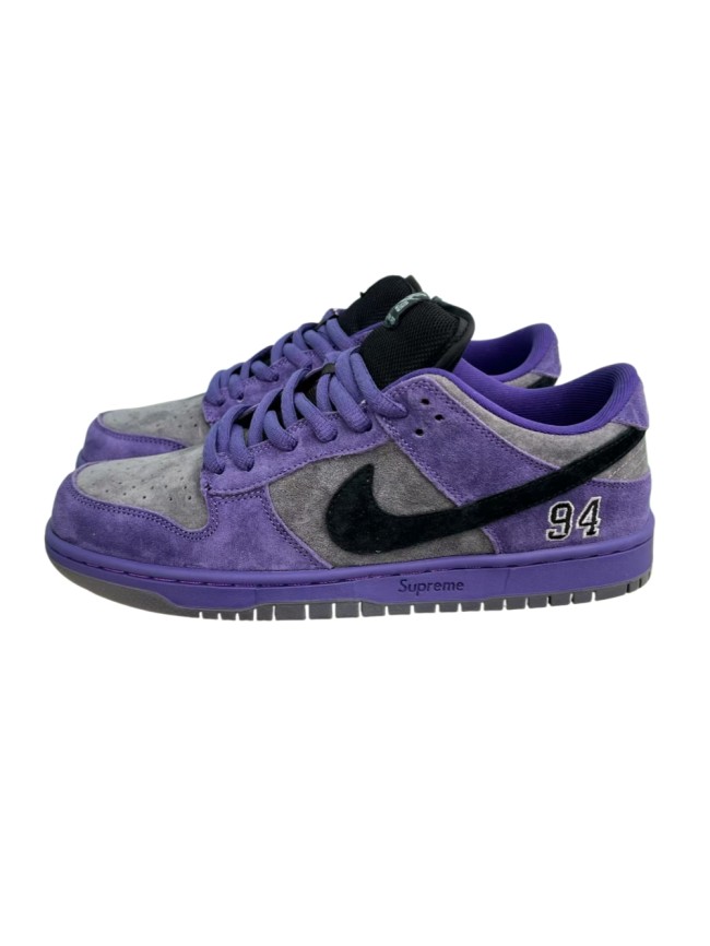 1:1 quality version Supreme x Nike SB Dunk Low Black-Gray-Purple 28442911