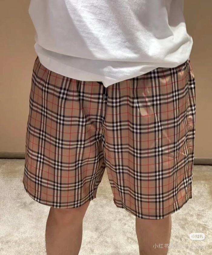 1:1 quality version Classic Plaid Drawstring Casual Shorts 29105480