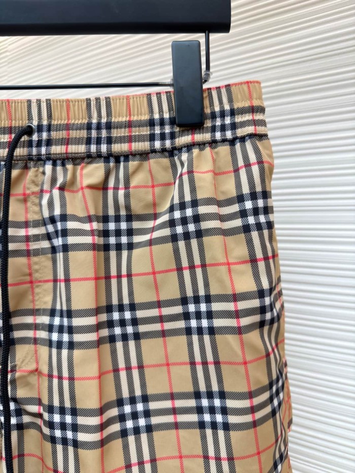 1:1 quality version Classic Plaid Drawstring Casual Shorts 29105480