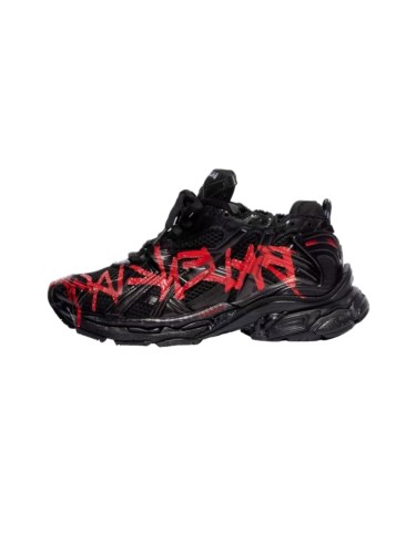 1:1 quality version Runner Vintage Red Graffiti Retro Sneakers 28599093