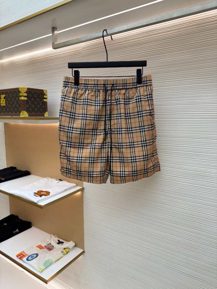 1:1 quality version Classic Plaid Drawstring Casual Shorts 29105480