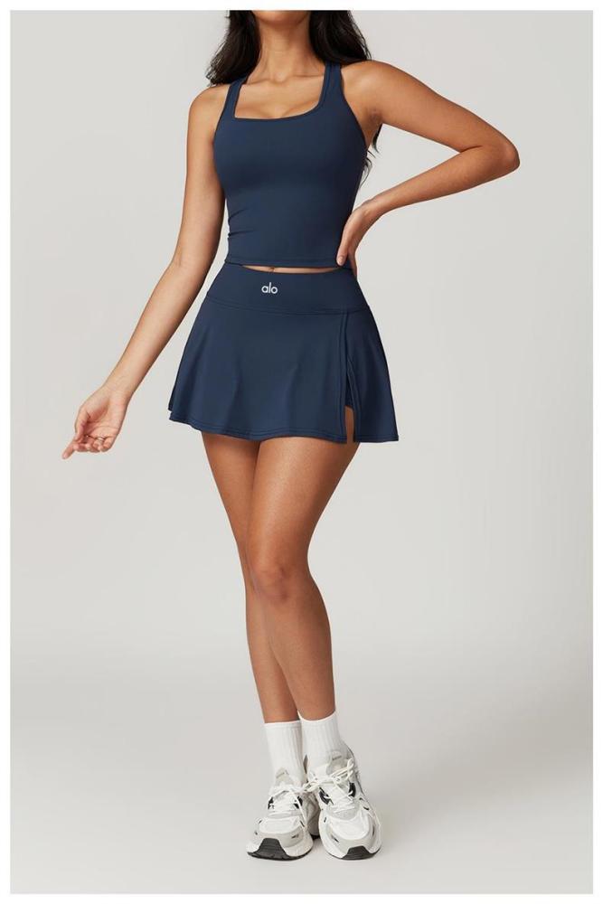 Tank Top A-Line One-Piece Tennis Skort Yoga Set 5 colors 29201418