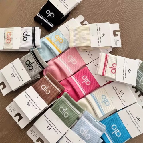 Pilates Yoga Mesh Sweat-Wicking Breathable Mid-Calf & Knee High Socks 28 colors 29201428