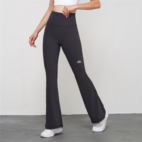 Workout High Waist Butt Lifting Naked Feel Fitted Yoga Flared Pants 10 colors 29201424