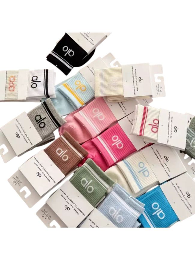 Pilates Yoga Mesh Sweat-Wicking Breathable Mid-Calf & Knee High Socks 28 colors 29201428