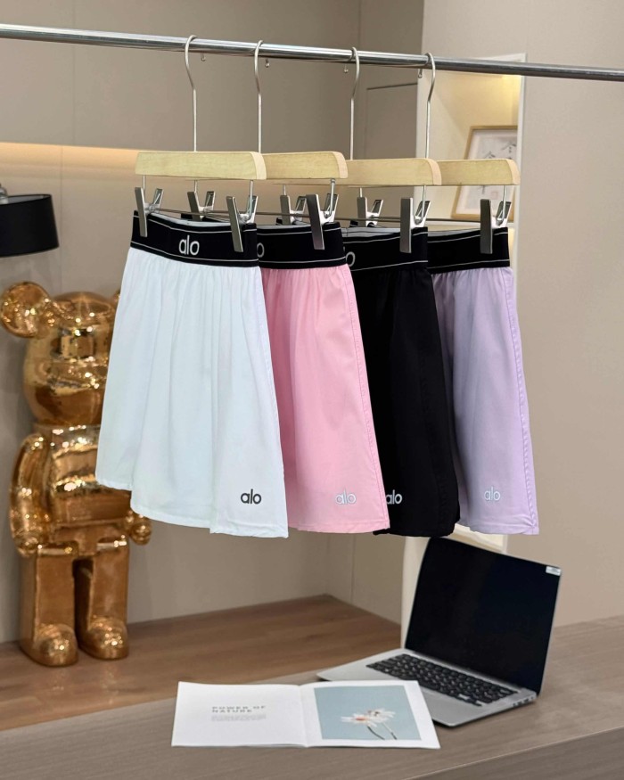High Waist Inverted A-Line Yoga Anti-Chafing Skort 4 colors 29201415