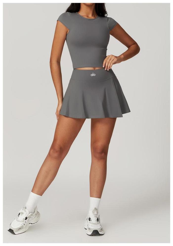 Tank Top A-Line One-Piece Tennis Skort Yoga Set 5 colors 29201418