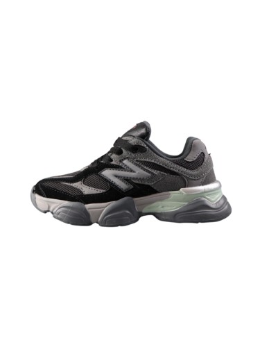 9060 Style Suede & Mesh Elastic lace Dad Sneakers for Kids 4 colors 29011034