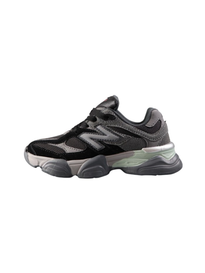 9060 Style Suede & Mesh Elastic lace Dad Sneakers for Kids 4 colors 29011034