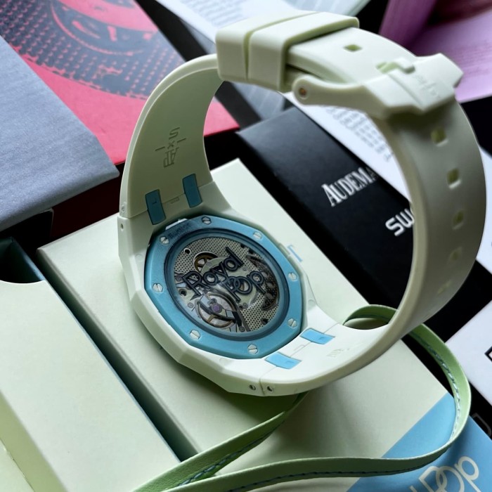 AP x Swatch Royal Oak Dopamine Dial Quartz Movement Pocket Watch & Wrist Watch 8 colors【Dial diameter：42mm】29202610