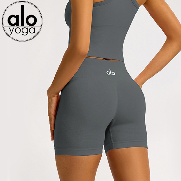 Logo On Back Waist Lifting Butt Fitness Yoga Shorts 4 colors 29202626