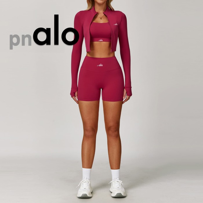 Seamless Naked Feel Shockproof High Waist Yoga Shorts 3-Piece Set 10 colors 29202627