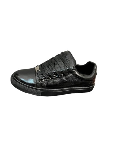 1:1 quality version Wrinkled Cowhide Leather Solid Color Sneakers 3 colors 28764543