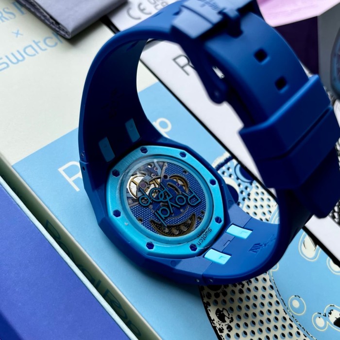 AP x Swatch Royal Oak Dopamine Dial Quartz Movement Pocket Watch & Wrist Watch 8 colors【Dial diameter：42mm】29202610