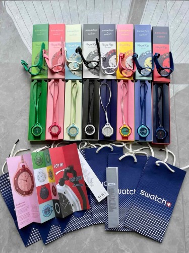AP x Swatch Royal Oak Dopamine Dial Quartz Movement Pocket Watch & Wrist Watch 8 colors【Dial diameter：42mm】29202610