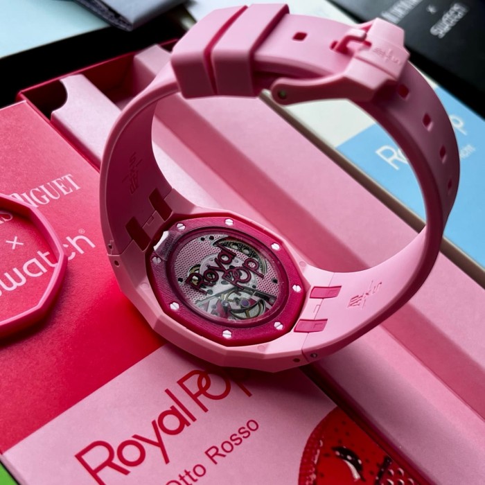 AP x Swatch Royal Oak Dopamine Dial Quartz Movement Pocket Watch & Wrist Watch 8 colors【Dial diameter：42mm】29202610