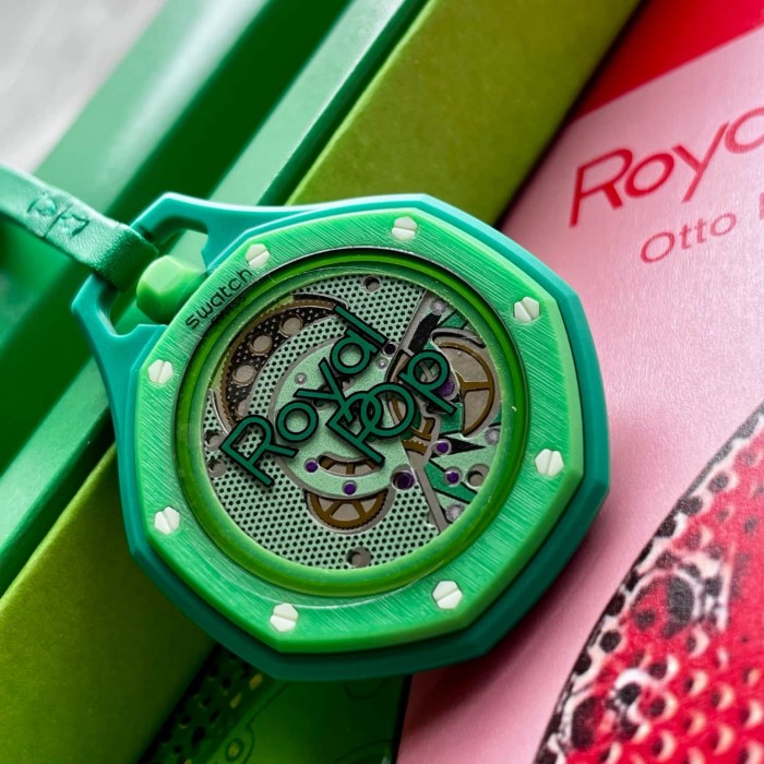 AP x Swatch Royal Oak Dopamine Dial Quartz Movement Pocket Watch & Wrist Watch 8 colors【Dial diameter：42mm】29202610