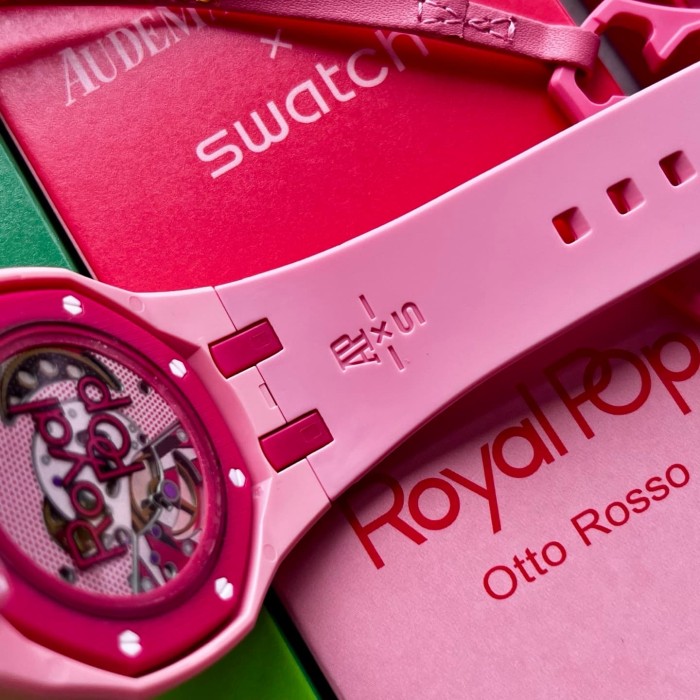 AP x Swatch Royal Oak Dopamine Dial Quartz Movement Pocket Watch & Wrist Watch 8 colors【Dial diameter：42mm】29202610