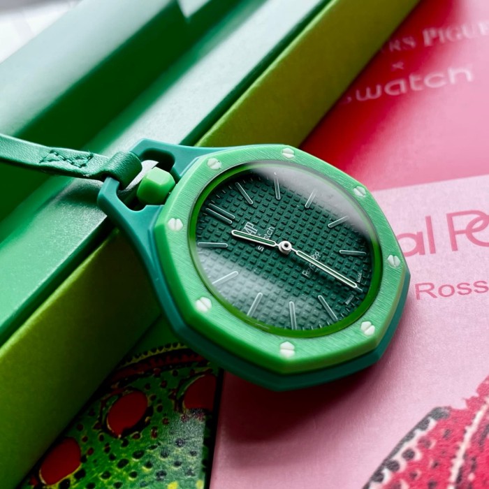 AP x Swatch Royal Oak Dopamine Dial Quartz Movement Pocket Watch & Wrist Watch 8 colors【Dial diameter：42mm】29202610