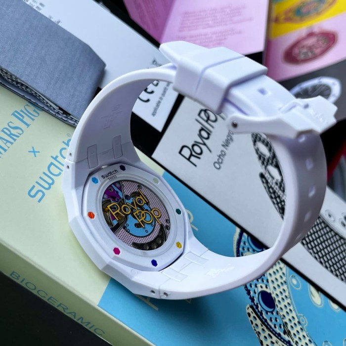 AP x Swatch Royal Oak Dopamine Dial Quartz Movement Pocket Watch & Wrist Watch 8 colors【Dial diameter：42mm】29202610