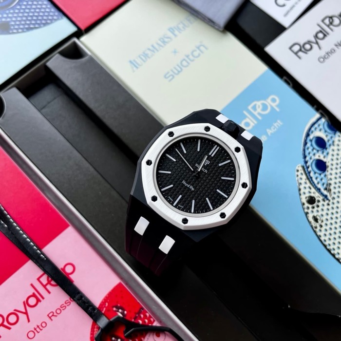 AP x Swatch Royal Oak Dopamine Dial Quartz Movement Pocket Watch & Wrist Watch 8 colors【Dial diameter：42mm】29202610