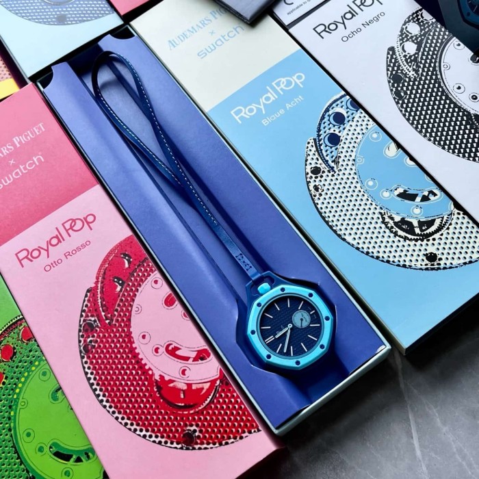 AP x Swatch Royal Oak Dopamine Dial Quartz Movement Pocket Watch & Wrist Watch 8 colors【Dial diameter：42mm】29202610