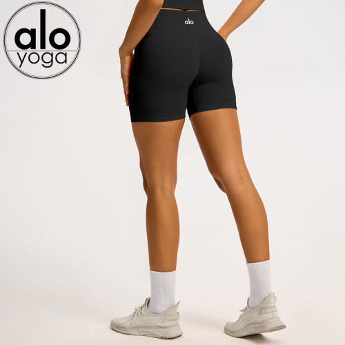 Logo On Back Waist Lifting Butt Fitness Yoga Shorts 4 colors 29202626