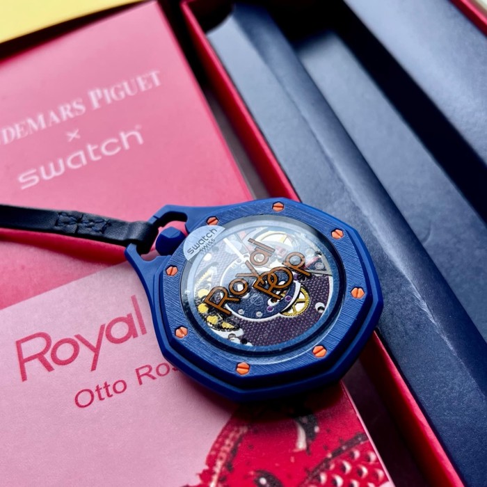 AP x Swatch Royal Oak Dopamine Dial Quartz Movement Pocket Watch & Wrist Watch 8 colors【Dial diameter：42mm】29202610