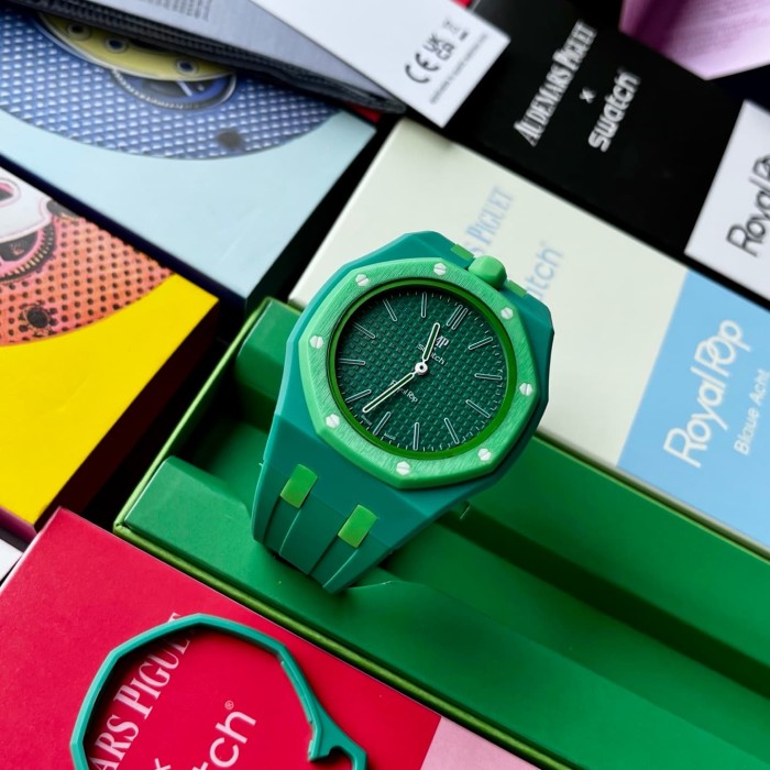 AP x Swatch Royal Oak Dopamine Dial Quartz Movement Pocket Watch & Wrist Watch 8 colors【Dial diameter：42mm】29202610