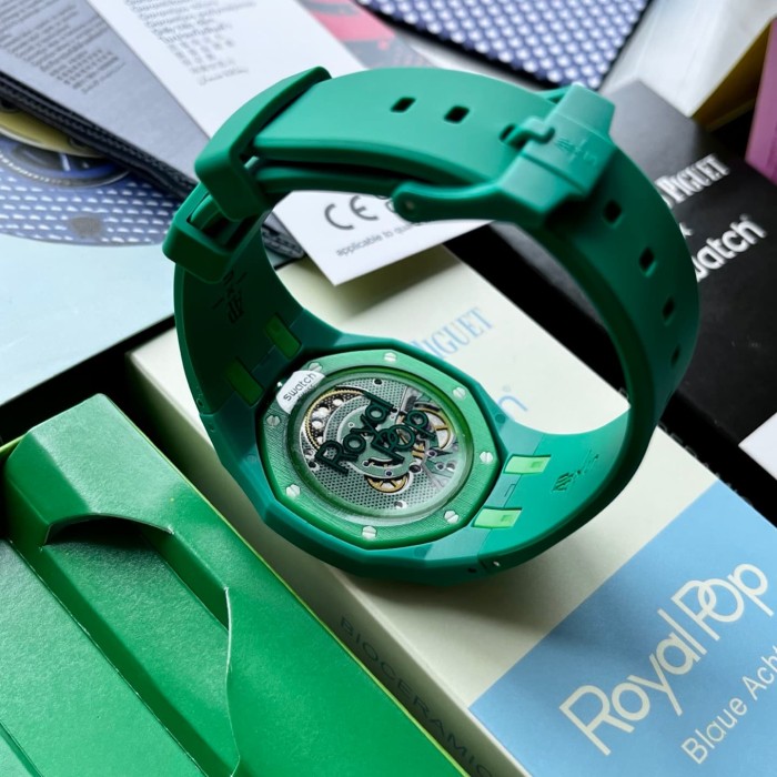 AP x Swatch Royal Oak Dopamine Dial Quartz Movement Pocket Watch & Wrist Watch 8 colors【Dial diameter：42mm】29202610