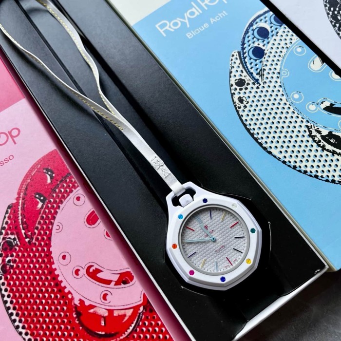 AP x Swatch Royal Oak Dopamine Dial Quartz Movement Pocket Watch & Wrist Watch 8 colors【Dial diameter：42mm】29202610